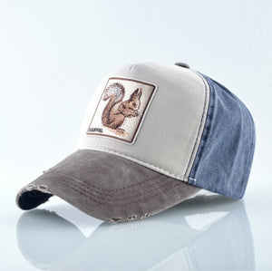 Unisex Baseball Cap Washed denim