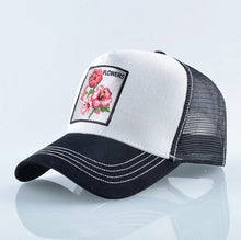 Load image into Gallery viewer, Breathable Baseball Cap Flower Embroidery