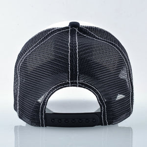 Breathable Mesh Baseball Cap Horse Embroidery