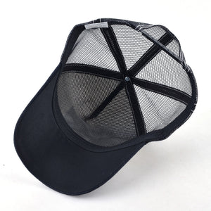 Breathable Mesh Baseball Cap Horse Embroidery