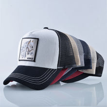 Load image into Gallery viewer, Breathable Mesh Baseball Cap Horse Embroidery