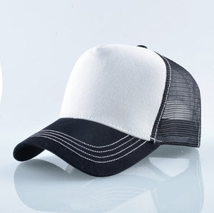 Breathable Mesh Baseball Cap Horse Embroidery