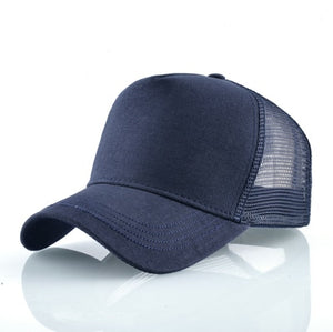 Breathable Mesh Baseball Cap Horse Embroidery