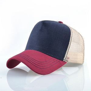 Breathable Mesh Baseball Cap Horse Embroidery