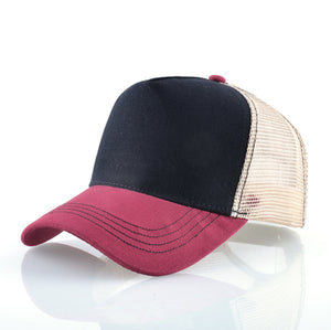 Breathable Mesh Baseball Cap Horse Embroidery