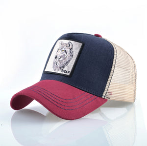 Wolf Embroidery Trucker Caps